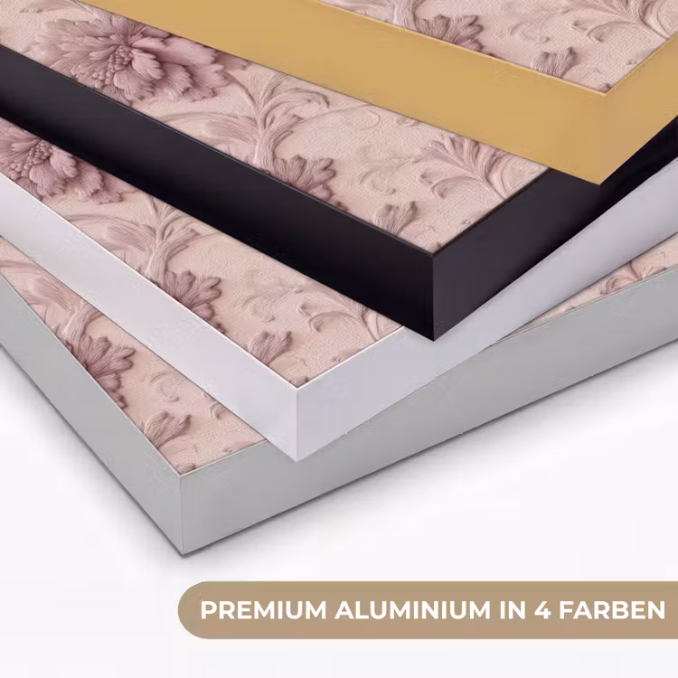 Reliëf - Pioenrozen - Roze Textielframe zwart klein 947 -USP_kleurenDE