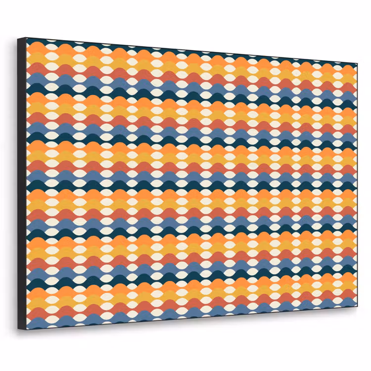 Retro - Disco - Golven Textielframe - compleet frame klein 947 -3d