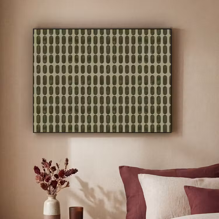Ritmisch - Effect - Groen Textielframe zwart klein 947 -sfeer1