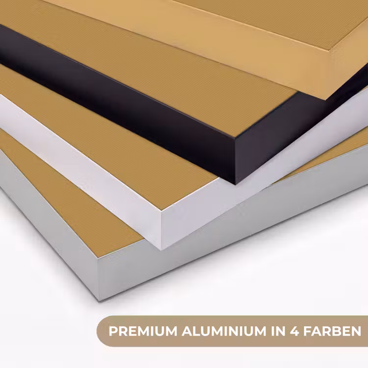 Rhythmic - Ochre - Geel Textielframe zwart klein 947 -USP_kleurenDE