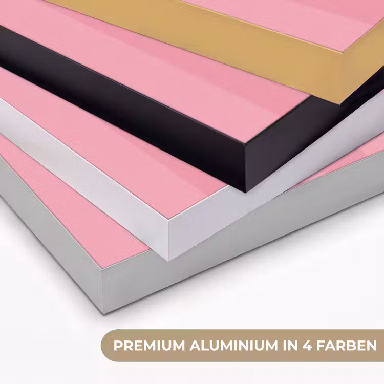 Roze - Gestreept - Belle Textielframe zwart klein -USP_kleurenDE