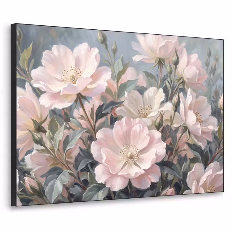 Rozen - Illustratie - Roze Textielframe zwart klein -3d