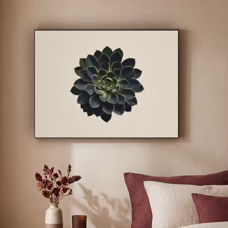 Rozet - Cirkelvormig - Donkergroen Textielframe zwart klein -sfeer1