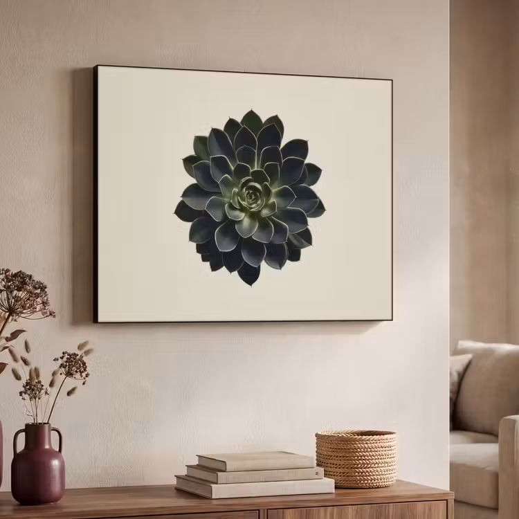 Rozet - Cirkelvormig - Donkergroen Textielframe zwart klein -sfeer3