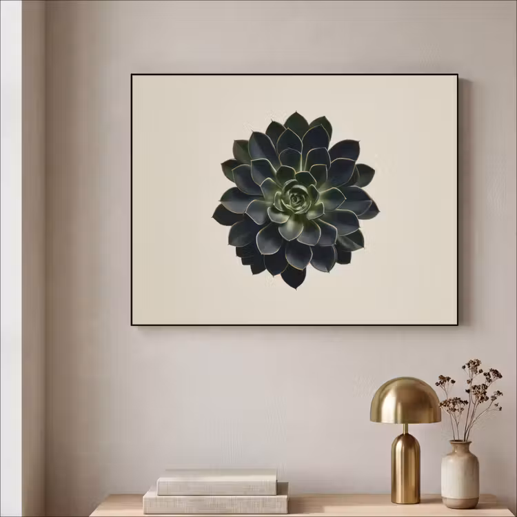 Rozet - Cirkelvormig - Donkergroen Textielframe - compleet frame klein -sfeer2