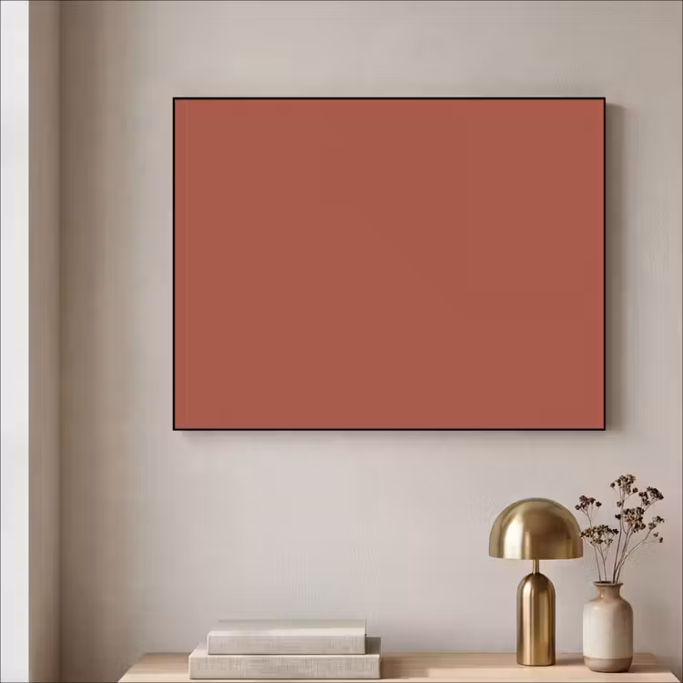 Rustic - Terracotta - Oranje Textielframe zwart klein 947 -sfeer2