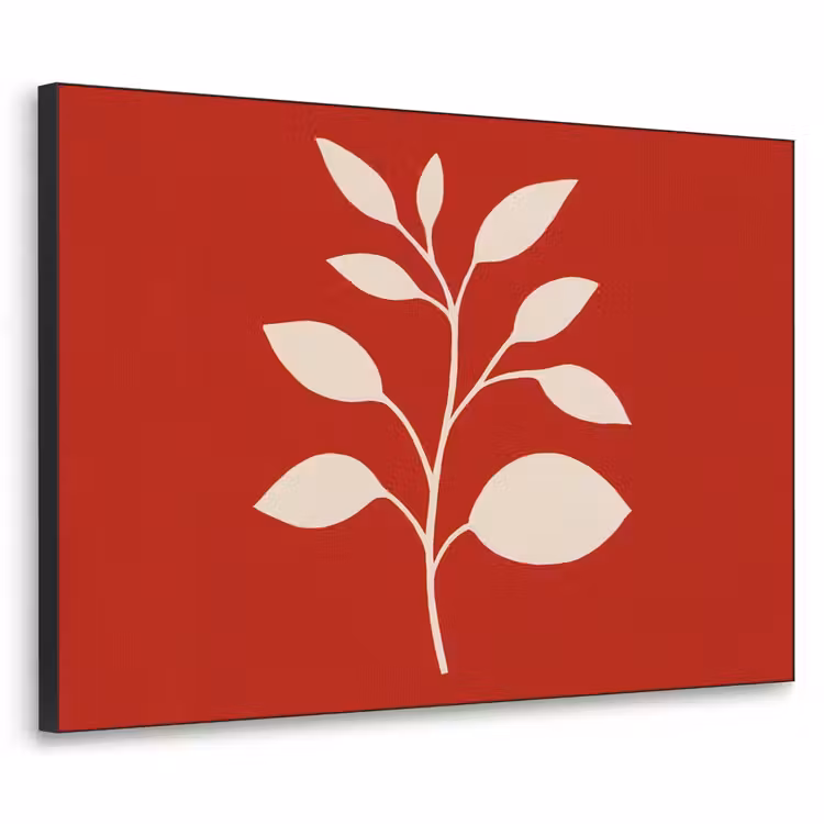 Silhouet - Bladeren - Tak Textielframe - compleet frame klein -3d