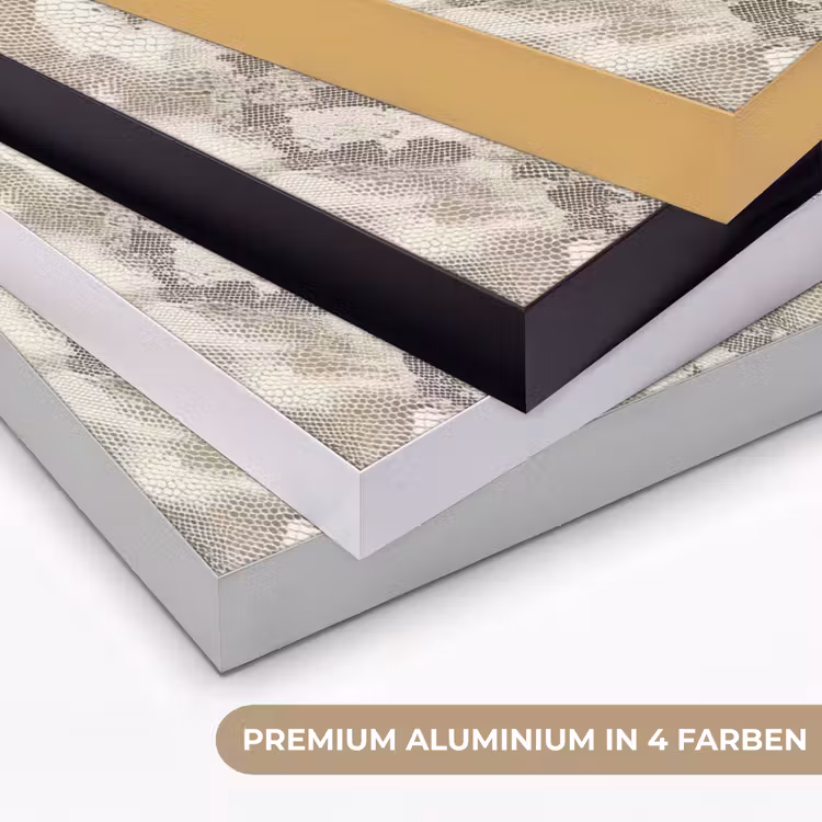 Slang - Patroon - Taupe Textielframe zwart klein 947 -USP_kleurenDE