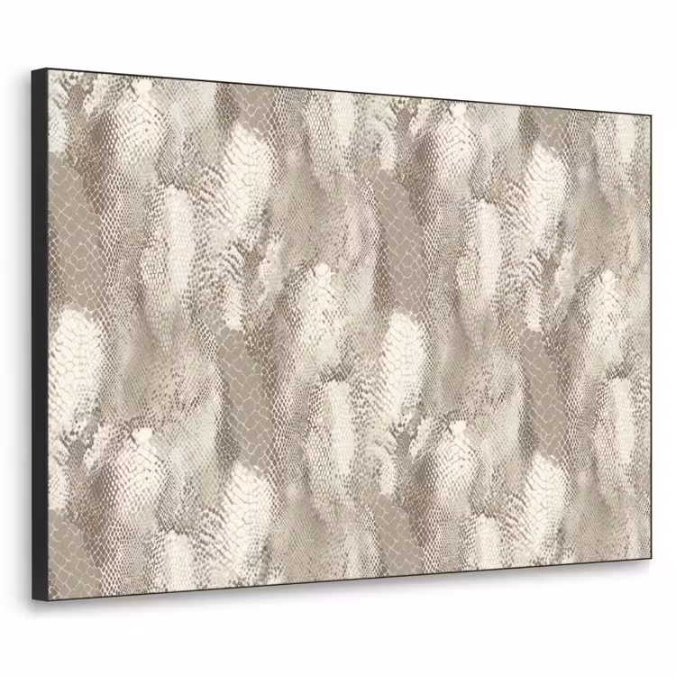 Slang - Textuur - Zand Textielframe zwart klein 947 -3d