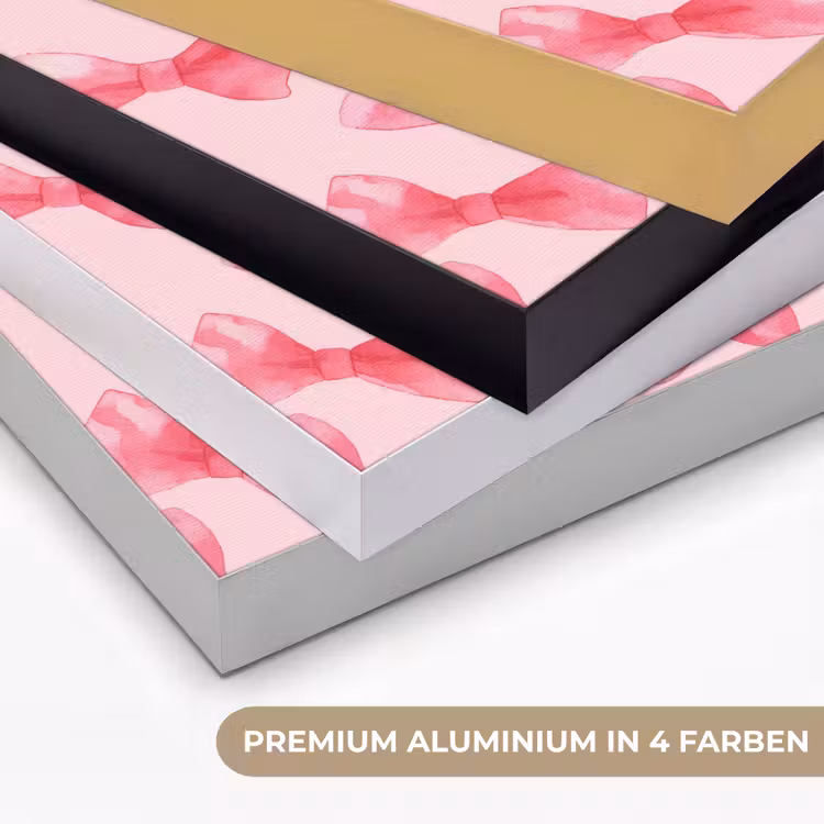 Strikken - Aquarel - Roze Textielframe zwart klein 947 -USP_kleurenDE