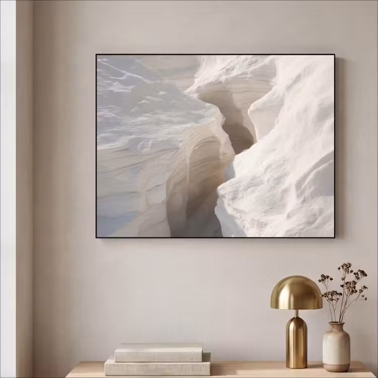 Kloof - Wit - Sneeuw Textielframe - compleet frame klein -sfeer2