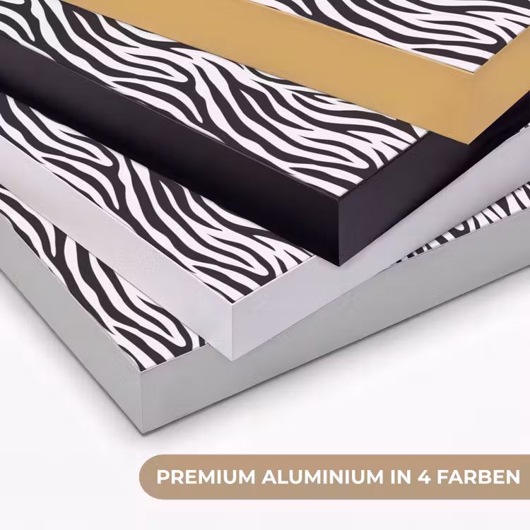 Zwart - Wit - Zebra - Patroon Textielframe zwart klein 947 -USP_kleurenDE