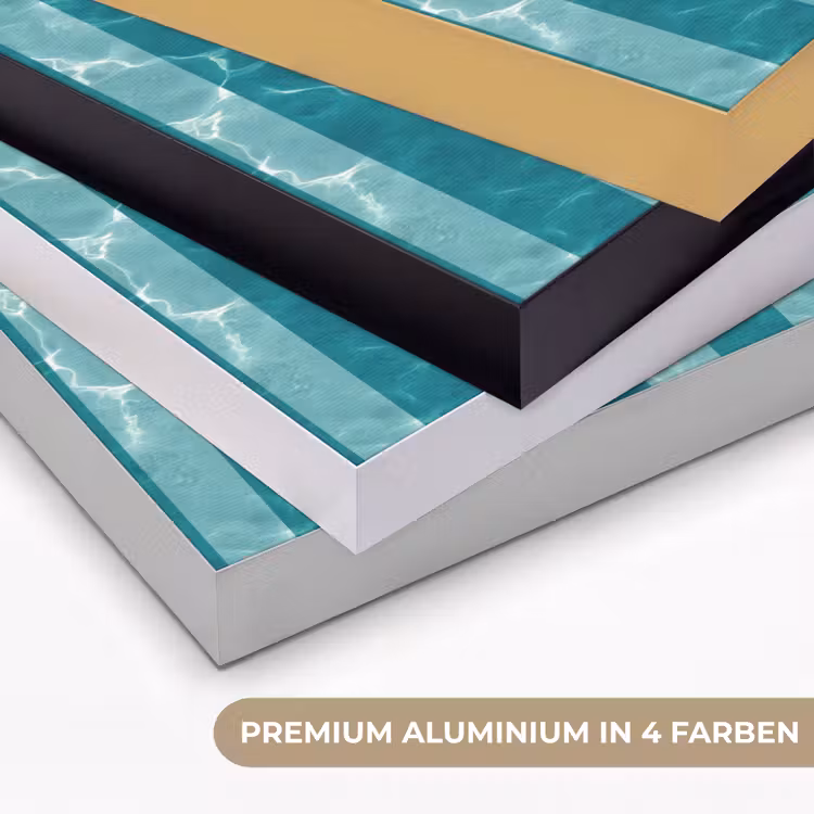 Zwembad - Strepen - Groen Textielframe zwart klein 947 -USP_kleurenDE