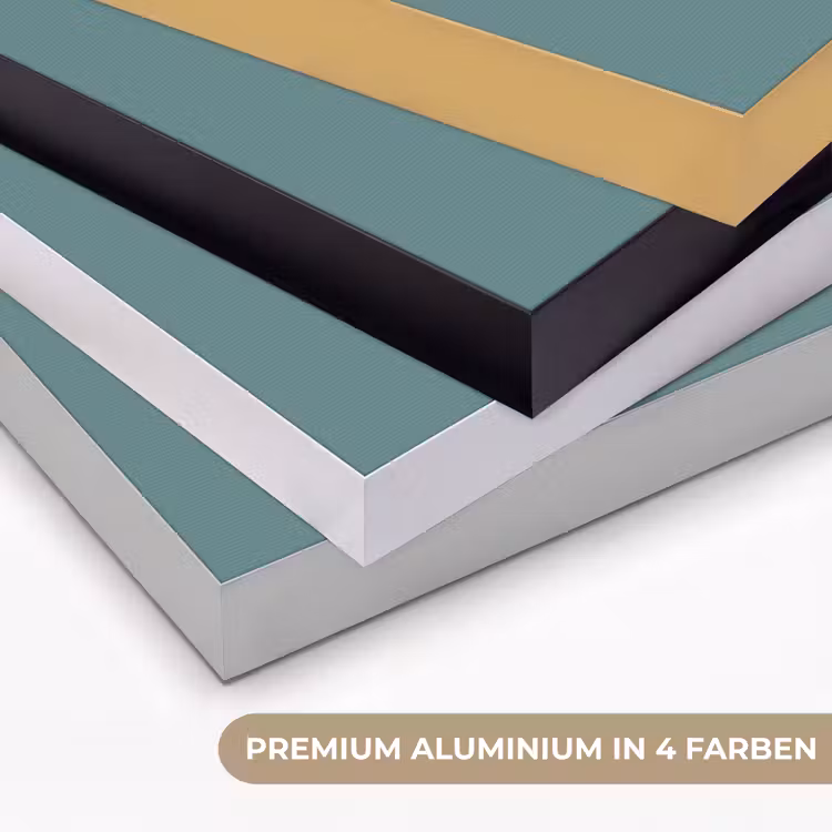 Serene - Teal - Blauw Textielframe zwart klein 947 -USP_kleurenDE