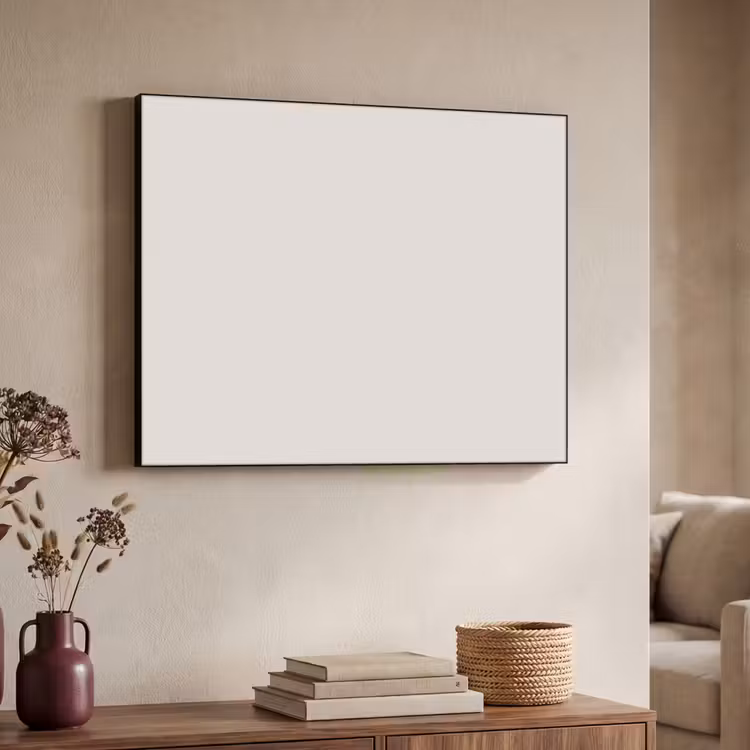 Silent - Sandstone - Grijs Textielframe zwart klein 947 -sfeer3