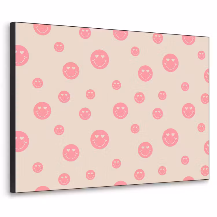 Smiley - Hart - Ogen - Patroon Textielframe - compleet frame klein 947 -3d