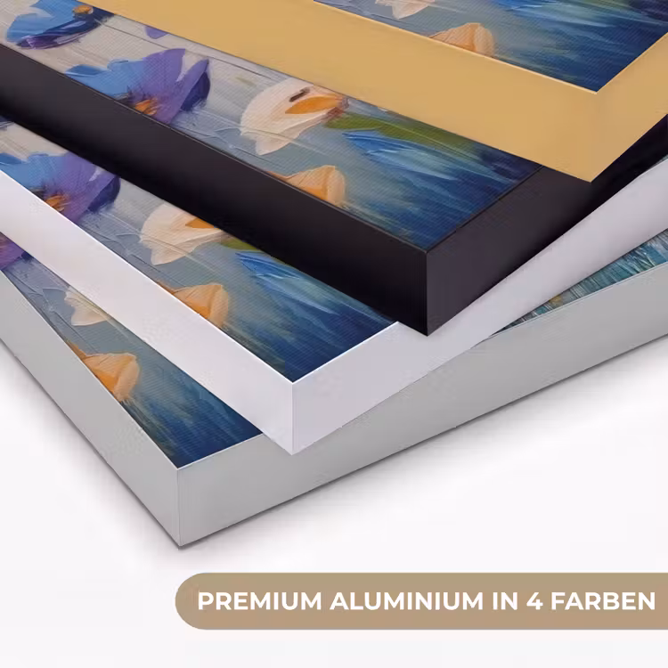 Zomers - Wilde bloemen - Penseelstreken Textielframe zwart klein -USP_kleurenDE