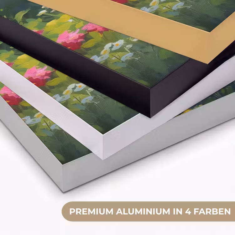 Zomertuin - Sfeervol - Bloemen Textielframe zwart klein -USP_kleurenDE