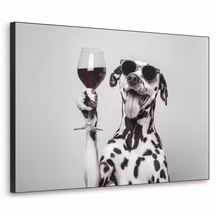 Zonnebril - Dalmatiër - Wijnglas - Tong Textielframe - compleet frame klein -3d