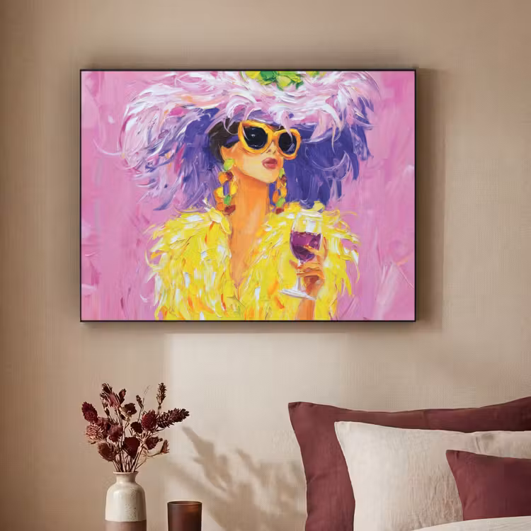 Zonnebril - Vrouw - Jas - Veren Textielframe - compleet frame klein -sfeer1