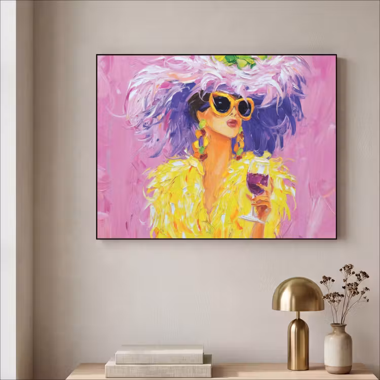 Zonnebril - Vrouw - Jas - Veren Textielframe - compleet frame klein -sfeer2