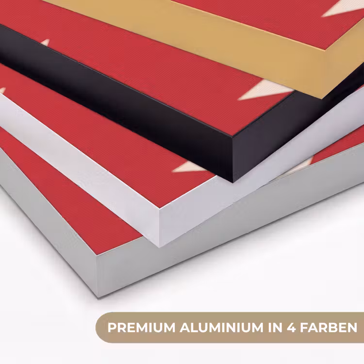 Spel - Dierenprint - Nummer 8 - Modern - Rood Textielframe zwart klein -USP_kleurenDE