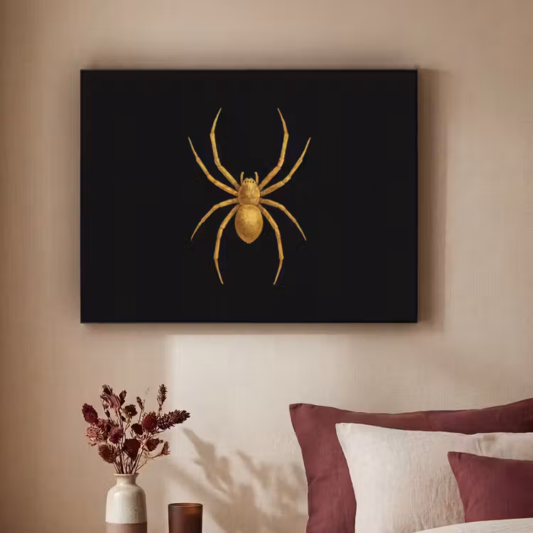 Spin - Goud - Minimalistisch - Poten Textielframe zwart klein -sfeer1