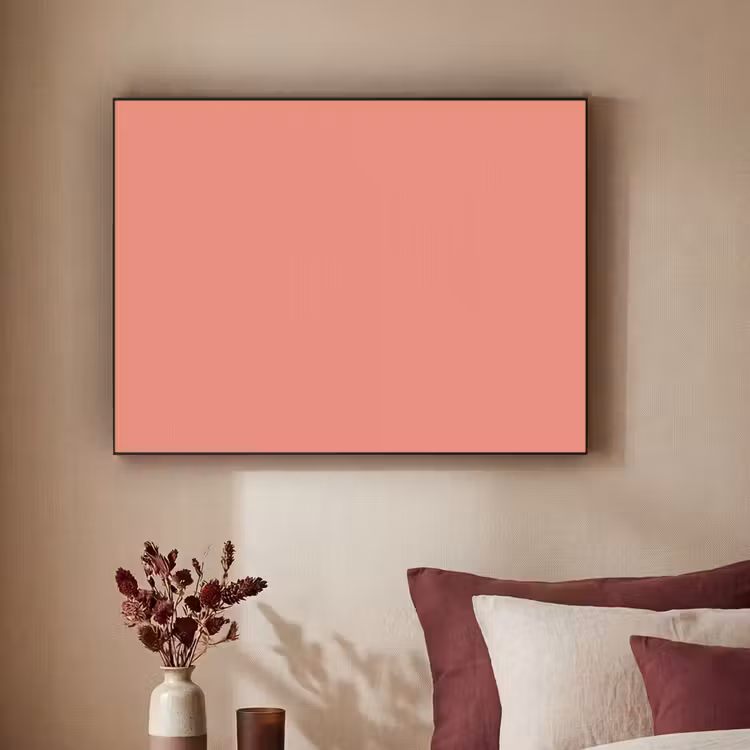 Dusty - Peach - Koraal Textielframe zwart klein 947 -sfeer1