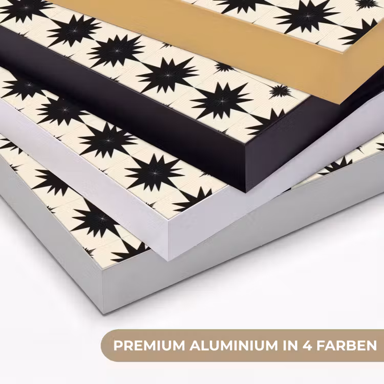 Stervormen - Geometrisch - Zwart Textielframe zwart klein 947 -USP_kleurenDE