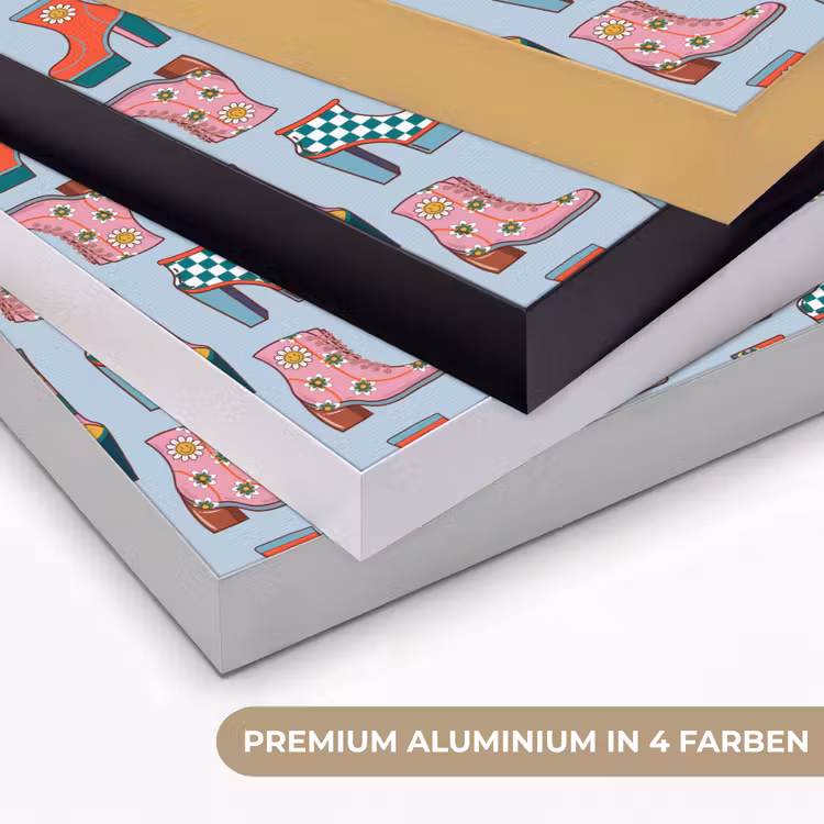 Laarzen - Patroon - Disco Textielframe zwart klein 947 -USP_kleurenDE