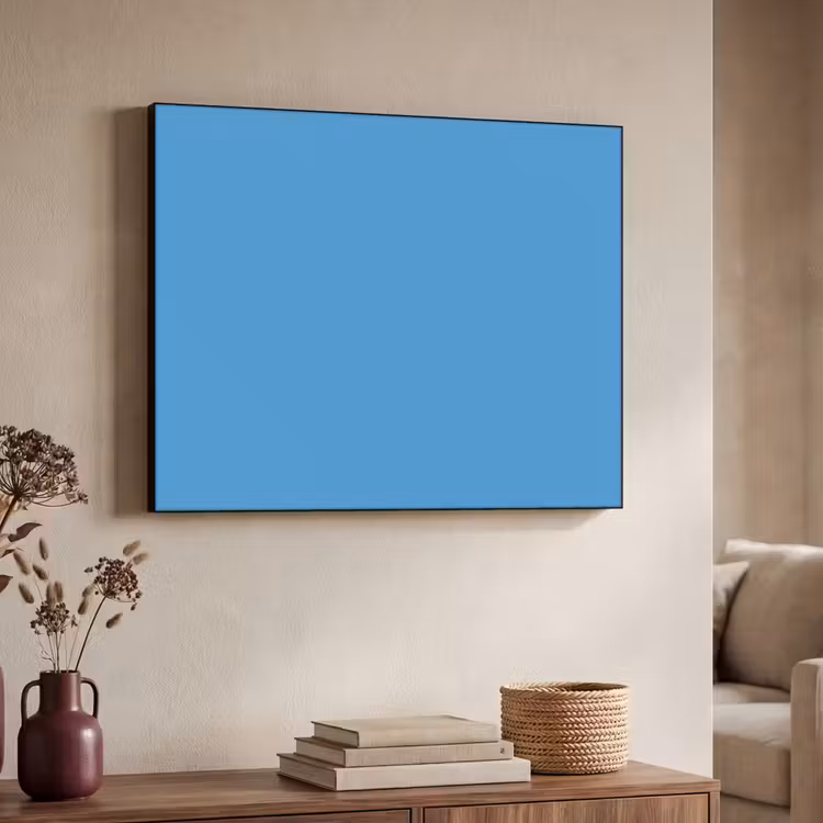 Steel - Blue - Blauw Textielframe zwart klein 947 -sfeer3