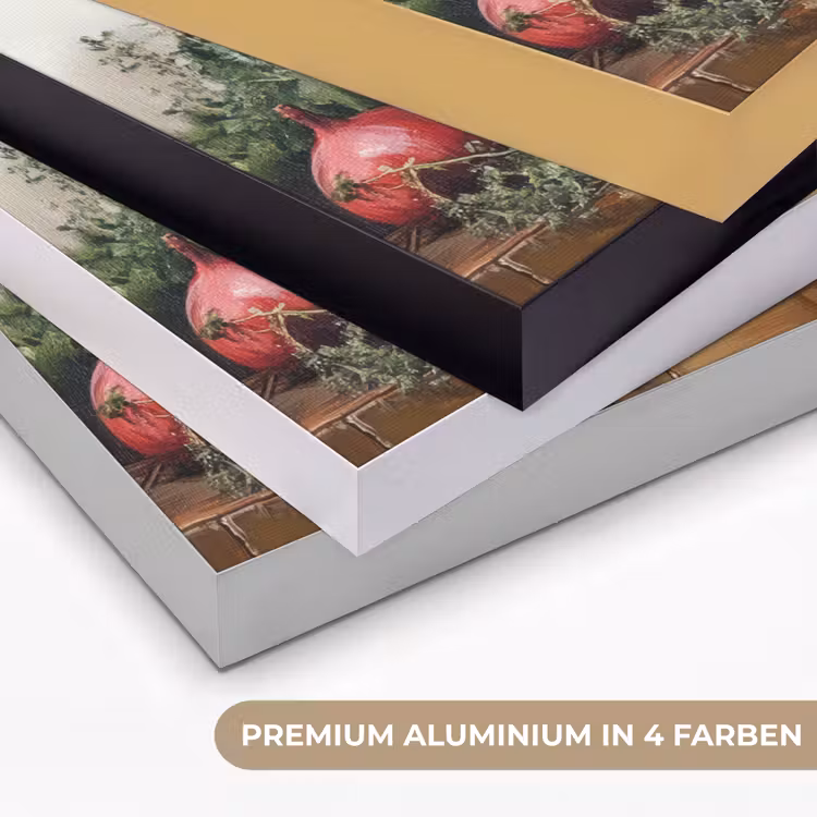 Stilleven - Kruiden - Specerijen - Fruit - Kleurrijk Textielframe zwart klein -USP_kleurenDE