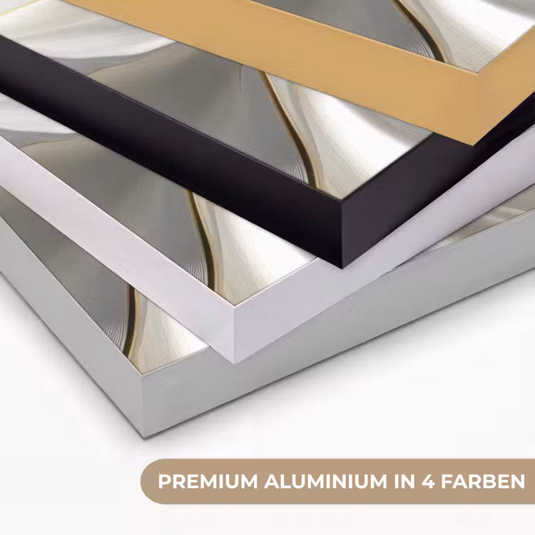 Stof - Plooien - Goud Textielframe zwart klein -USP_kleurenDE