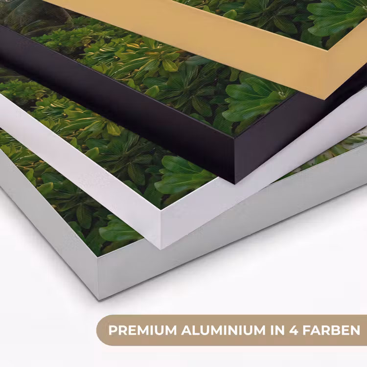 Strand - Zonsondergang - Palmbomen - Tropisch - Natuur Textielframe zwart klein -USP_kleurenDE