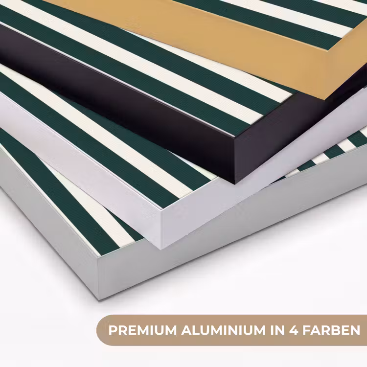 Strepen - Klassiek - Groen Textielframe zwart klein 947 -USP_kleurenDE