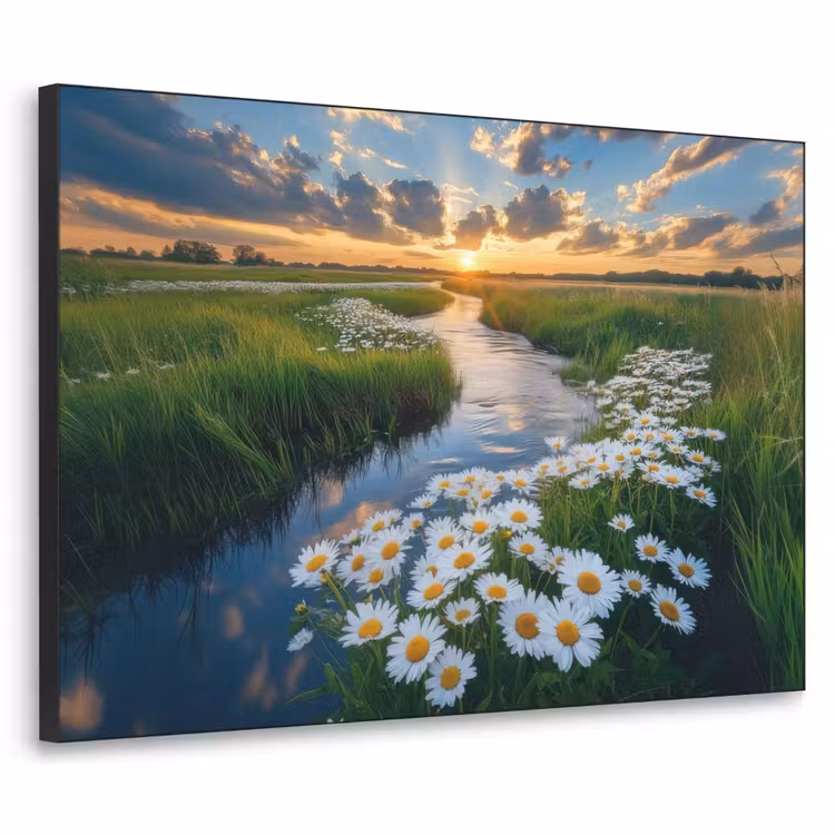 Beekje - Landschap - Margriet Textielframe - compleet frame klein -3d