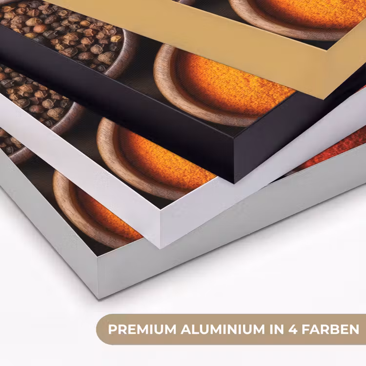 Bakjes - Hout - Kruiden - Kleurrijk Textielframe zwart klein -USP_kleurenDE