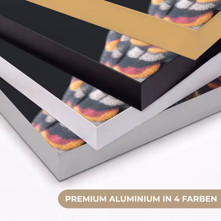 Duif - Bloemen - Zwart Textielframe zwart klein -USP_kleurenDE