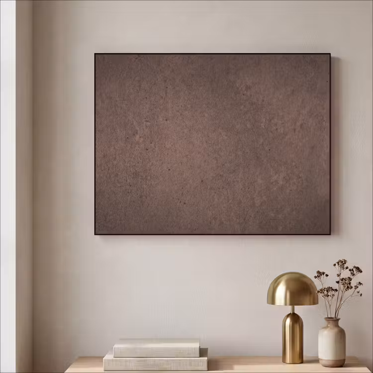 Textuur - Beton - Abstract - Donker - Bruin Textielframe zwart klein -sfeer2