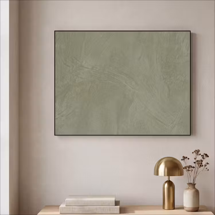 Textuur - Betonlook - Achtergrond - Modern - Groen Textielframe zwart klein -sfeer2