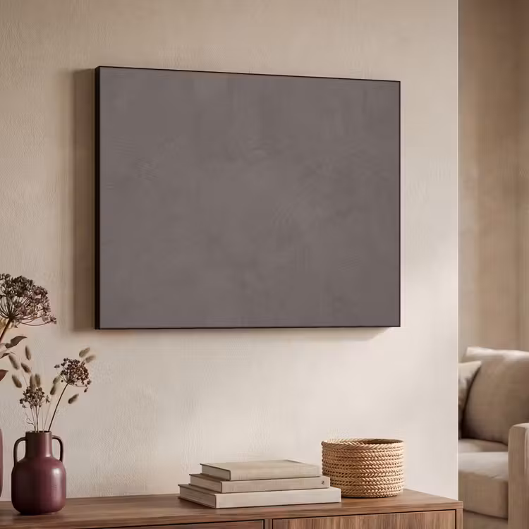 Textuur - Grijs - Modern - Abstract - Oppervlak Textielframe zwart klein -sfeer3