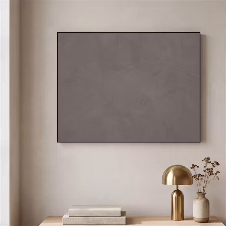 Textuur - Grijs - Modern - Abstract - Oppervlak Textielframe zwart klein -sfeer2