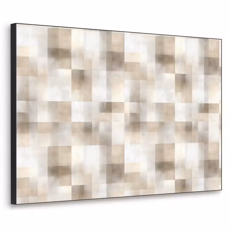 Textuur - Linnen - Beige Textielframe zwart klein 947 -3d