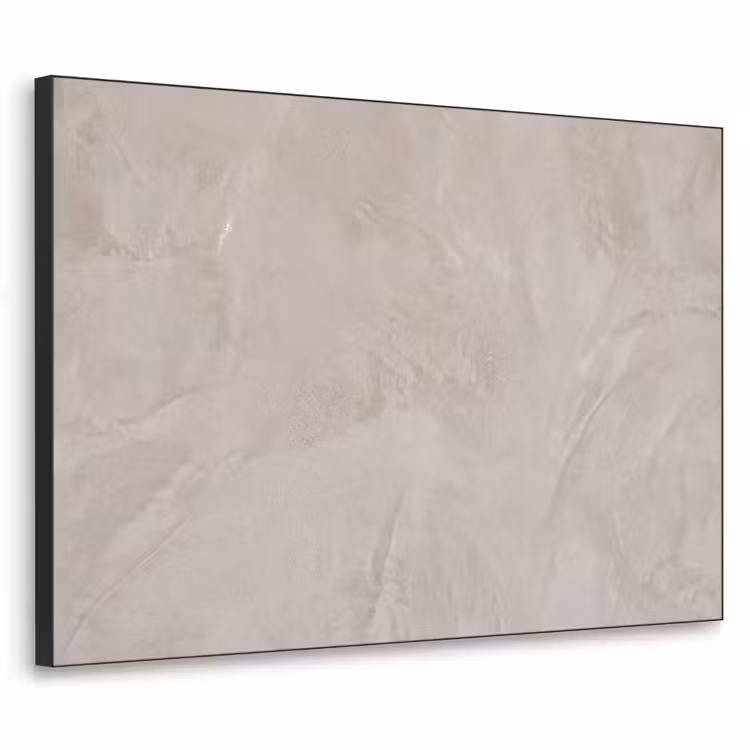 Textuur - Wand - Modern - Beige - Abstract Textielframe zwart klein -3d