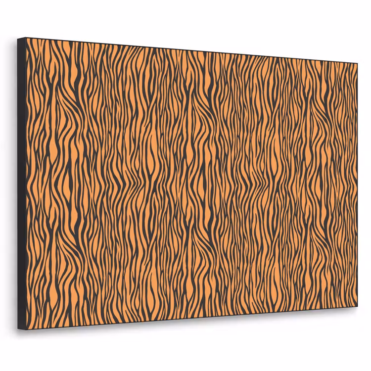 Tijger - Oranje - Patroon - Strepen Textielframe - compleet frame klein 947 -3d