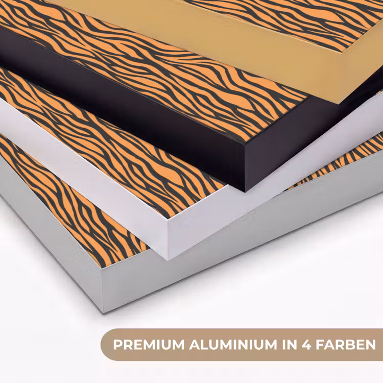 Tijger - Oranje - Patroon - Strepen Textielframe zwart klein 947 -USP_kleurenDE