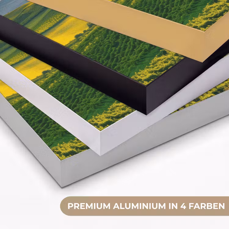 Toscane - Landschap - Wijngaarden Textielframe zwart klein -USP_kleurenDE
