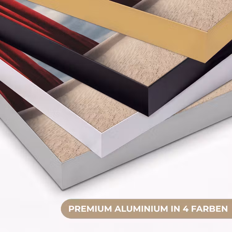 Art Frame - Traum – Wüste – Auge - Droom - Woestijn - Oog Textielframe zwart klein
