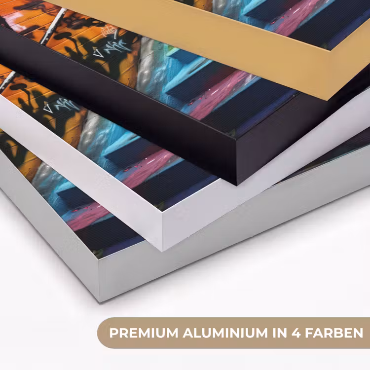 Trap - Graffiti - Kleuren - Kunst Textielframe zwart klein -USP_kleurenDE