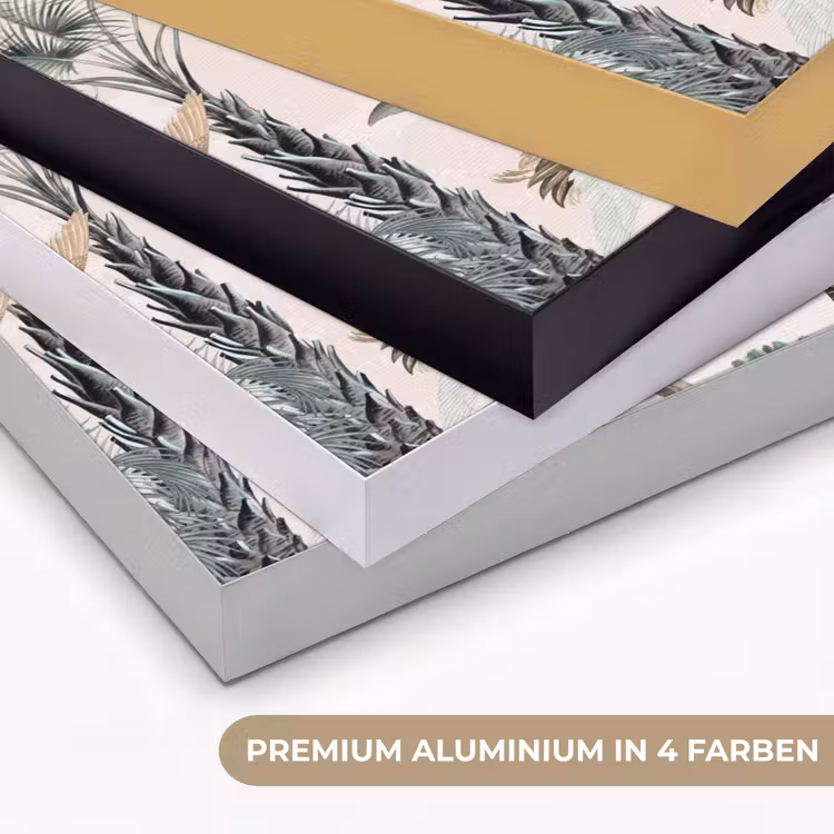 Tropisch - Bomen - Bladeren - Jungle Textielframe zwart klein -USP_kleurenDE